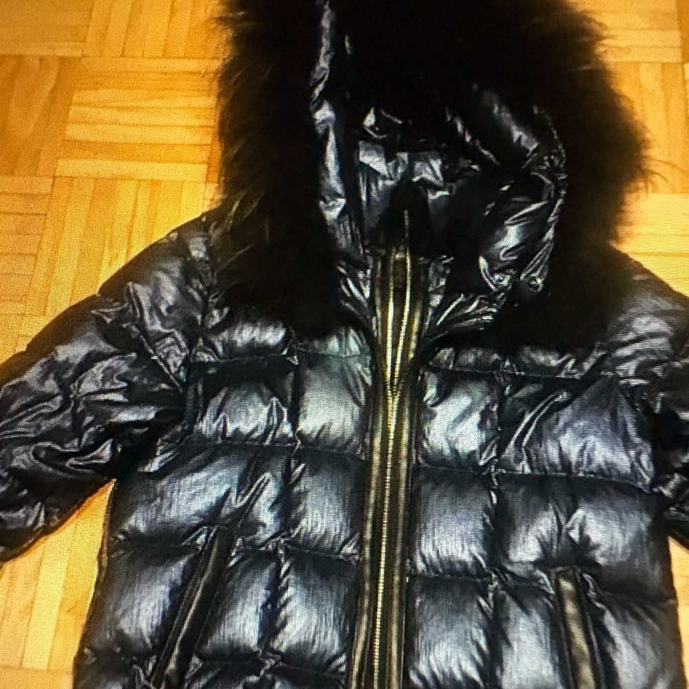 RUDSAK Takada blue down fur jacket.​ - Picture 2 of 11